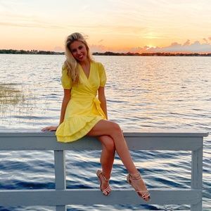 Revolve Yellow Dress; Size XS